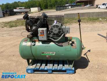 Speedaire Model 1WD78 Air Compressor, 120 Gallon Tank, 15hp 3 phase Motor, 230/460 volt, Model...