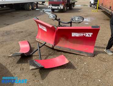 Boss 8’2” Power-V XT V-Blade Snowplow, Metal Cutting Edges, spring trip, comes with removable...