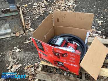 Fill rite FR711VA heavy duty fuel transfer pump, 20GPM, 20 gallons have been run through it per...