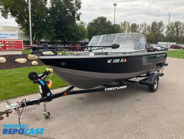 2018 Crestliner 1650 Fish Hawk Boat