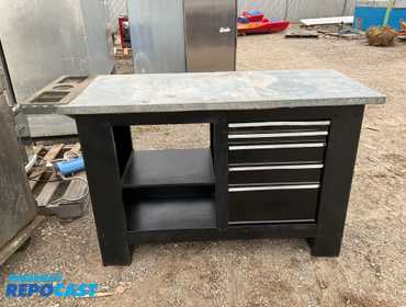 Repocast.com® | Lot of (1) Garage Work Bench with 5...