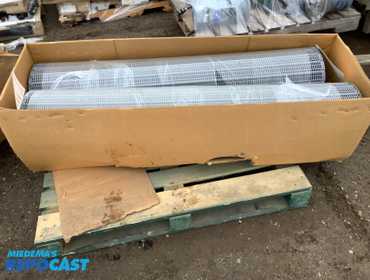 Lot of (2) Intralox Series 400 Raised Rib Polypropylene Grey Conveyor Belt