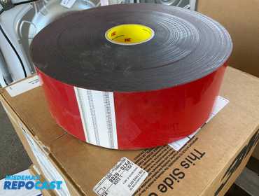 Lot of (4) 3M Acrylic Plus Tape EX4511 4.25” x 72yd