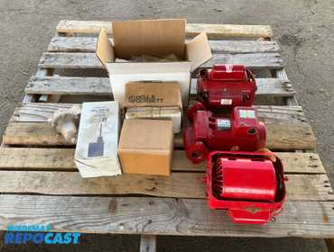 Lot of (2) Bell &amp; Gossett AC Motors, (1) Bell &amp; Gossett PL-55 Booster Pump, and various...