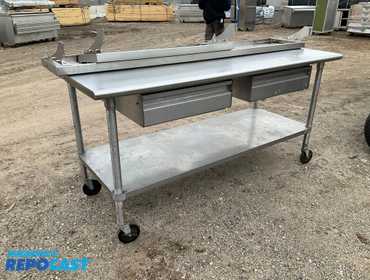Repocast.com® | Stainless Steel rolling prep table...