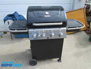 Miniatura per Casa Delle Bambole Apertura Nero Metallo BBQ
