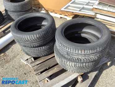 Lot of (4) Nokian Tyres WR G4 tires without rims, 235/50R18