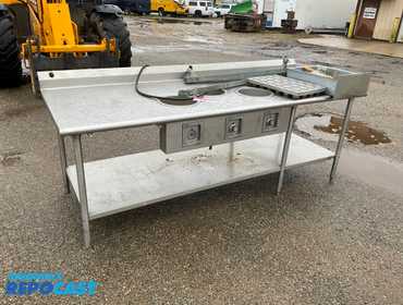 Repocast.com® | 8’ Stainless Steel Prep Table, lower...