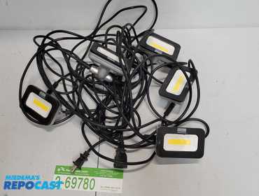 LED light string, jobsite temporary lighting. 