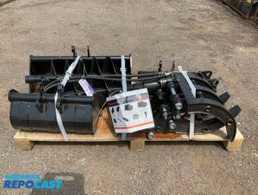 New AGT/AGROTK Model 12EX-ATA Mini Excavator Attachment Set, Set Includes : (1) 8 in Bucket, (1)...