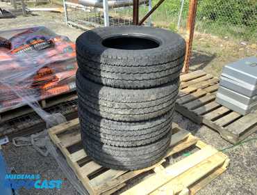Lot of (4) Firestone Transforce AT2 LT245/75R16 120/116R M+S Tires without Rims