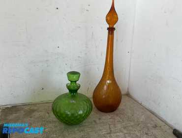 Lot of (2) Vintage Decanters with Stoppers
