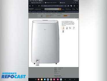 LG LP1419IVSM Smart Dual Inverter Portable Air Conditioner with 10000 BTU Cooling Capacity, 500...