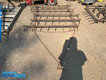 Farm tractor spike tooth leveling and landscaping harrow, in good original condition....