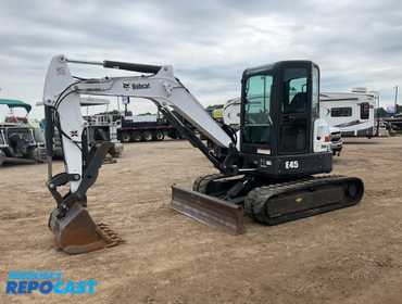 Kit D'autocollants & Décalques Pour Mini-pelle Bobcat E45 - Neuf, Original