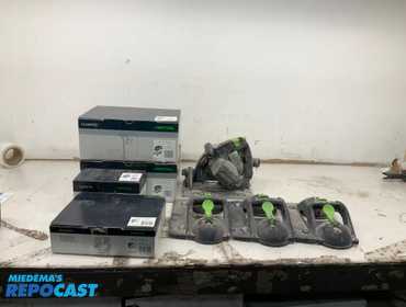 Lot of assorted festool tools including (3) Festool gecko suction cups, Fedtool circular saw, and...