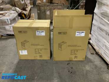 Lot of (2) NBF Signature Series Carbon Collection 24”D RP Box/Box/File Pedestals