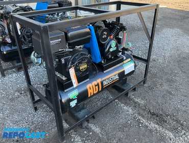 New AGT Industrial Model AC Air Compressor, 420cc Gasoline Engine, Electric Start (battery not...