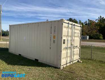 NEW 2024 One-Tripper Shipping Container with Wood Deck, 20’ L x 8’ W x 8’ 6” T, with Swing Doors...
