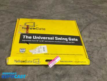 YellowGate Universal Swing Gate adjustable from 16” to 36”, p/n 11792, unused, some scratches...