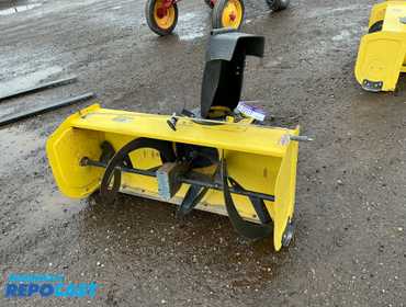 John Deere 47” Snowblower Attachment, Belt Driven, Manual Adjustable Chute, 2-Stage, S/N:...
