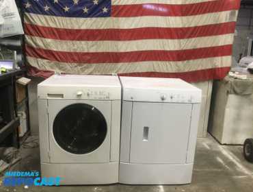 Frigidaire  frontload washer and GE gas dryer set  High efficiency energy star appliances  Washer...