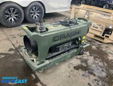 HDT multi-fuel heater model D-1000B, 99,500 Btu/hour, 120 volt single phase electric, has plug-in...