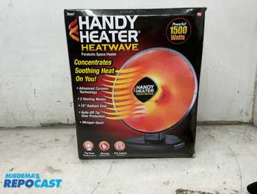 handyman heatwave 1500watt parabolic space heater