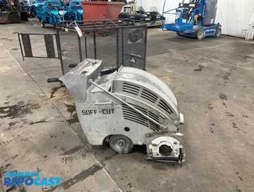 Soff-Cut G 2000 10” walk behind self propelled concrete saw, 2580 metered hours, Honda GX270 gas...