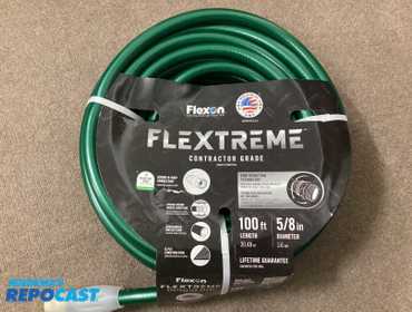 New Flexon FLEXTREME Contractor grade hose. 100ft X 5/8” diameter. Guard and grip connector,...
