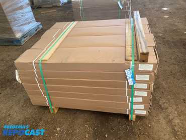 Pallet of Approximately (28) boxes of Mullican Lincolnshire Hickory Expresso Sculpted Cabin...