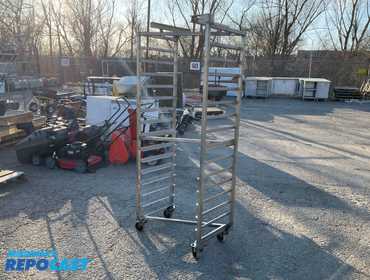 Stainless Steel Food Cart with 15 Shelves Approximately 28.5”x18”x69.5”