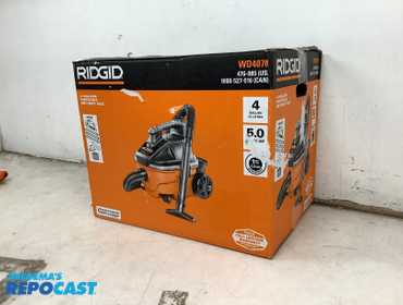 Repocast.com® | Ridgid 4 gal Wet/Dry portable Vacuum...