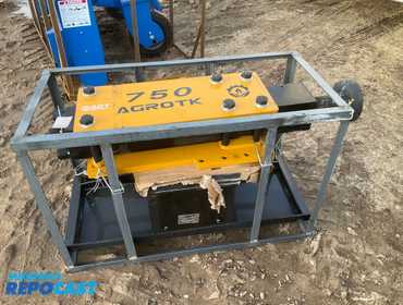 New AGT Model PD750-PZ Post Driver Skid Steer Attachment, 9.5-16 GPM, Universal Quick Attach,...