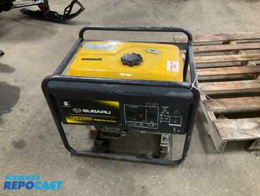 Subaru Robin RGX4800 Generator, 635 Metered Hours, Gas Engine with Recoil Start, 120/240 volt...