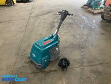 Tennant T1 Floor Scrubber, 12 Volt Lithium Ion Battery with Charger, 15” Cleaning Path, 2,285...