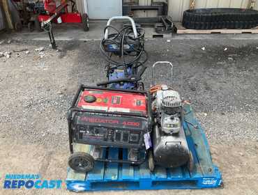 (1) Lot which includes a Generator, Air Compressor, and Power Washer