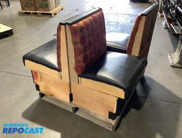 Skid Lot of (3) Cushioned Restaurant Chairs, 24.25”w x 25”d x 36”h