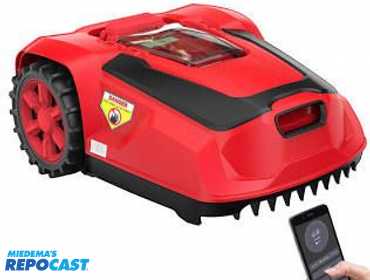PowerSmart PDL08A Robotic Lawn Mower, Li-Ion Battery 20V 4.0Ah, 3100RPM Non-Load Speed, 1/4 Acre...