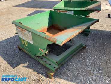 Roura Green self dumping hopper, 38”x46”29”H