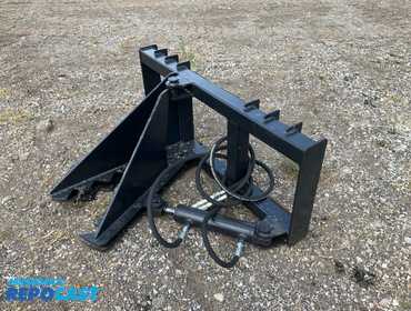 New JCT Skid Steer Hydraulic Tree Puller Attachment. Universal Quick Attach
