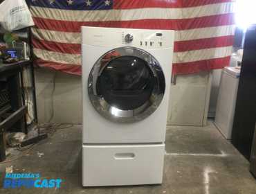 Frigidaire Affinity Front Load  Electric Dryer on pedestal drawer Energy Star High Efficiency  Dryer