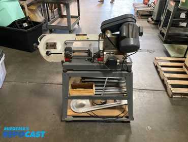 TD TJL industrial 4-1/2” Swivel Metal Cutting Band Saw - Motor: 120V, 60Hz., 550W, Blade Speed: 2...