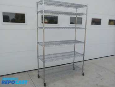 Repocast.com® | Metro 6 shelf rolling rack, adjustable...
