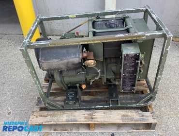 Mechron Power Systems diesel genset model ASB 2D/DND7, 996 metered hours, 2 KW, 120 V AC single...