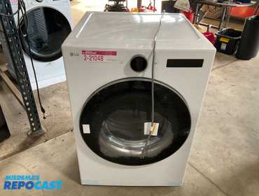 LG DLGX5501W 7.4 Cu. Ft. Stackable Smart Gas Dryer with Steam and Sensor Dry