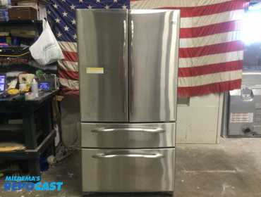 newer GE profile french 4 door stainless  refrigerator energy star high efficiency  Refrigerator:...