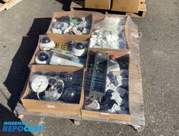 Industrial Pallet Lot, Comes with allen bradley 1734 module, misc fuse holders, texas instru....