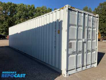 2025 40’L x 8’W x 9’ 6”T High Cube Shipping/Ground Container, swing doors on one end and four...