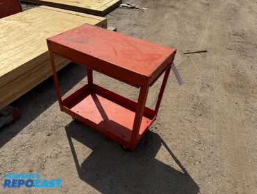 2 TIER PORTABLE METAL CART